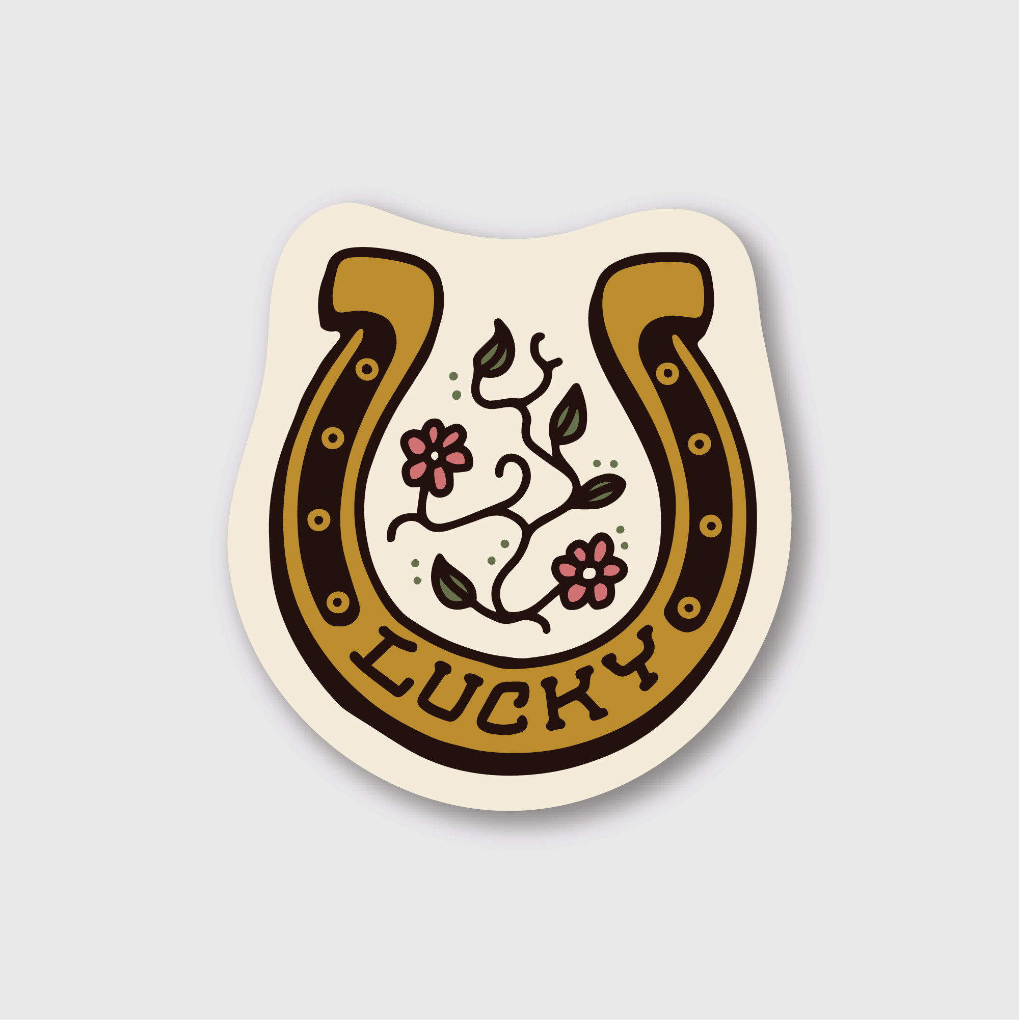 Lucky Horseshoe Sticker