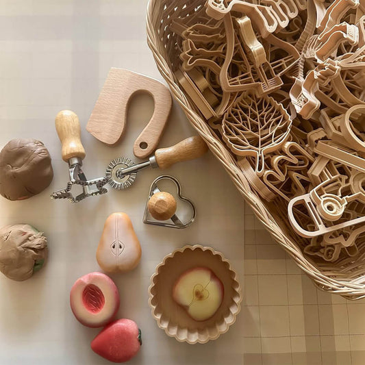Eco-Dough Cookie Cutter Tool Set | Plastic-Free Play Tools – 3 Pieces