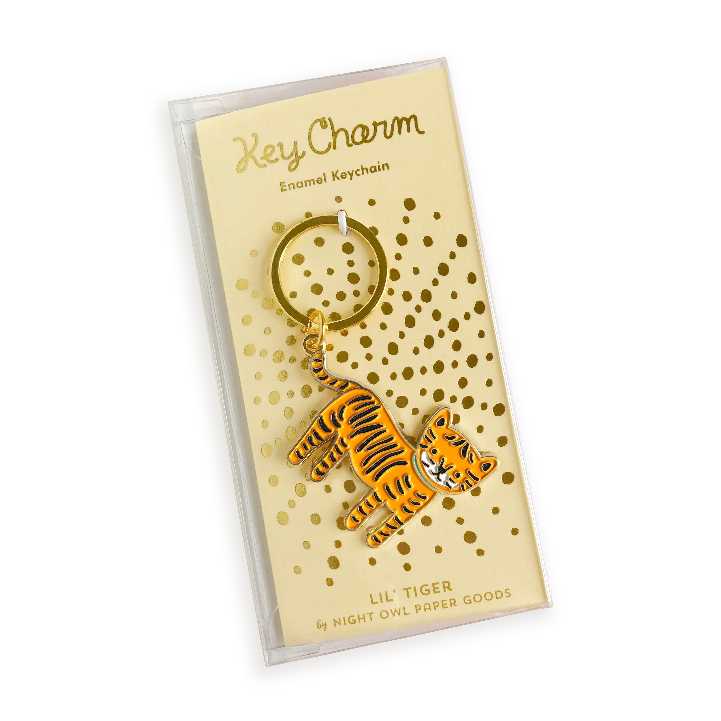 Lil' Tiger Enamel Keychain