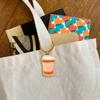 Coffee to Go Enamel Keychain