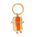 Hot Diggety Dog Enamel Keychain