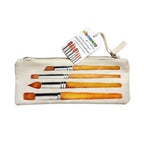 Watercolor Travel Set | Bamboo Case, Brushes, & Paper Pad