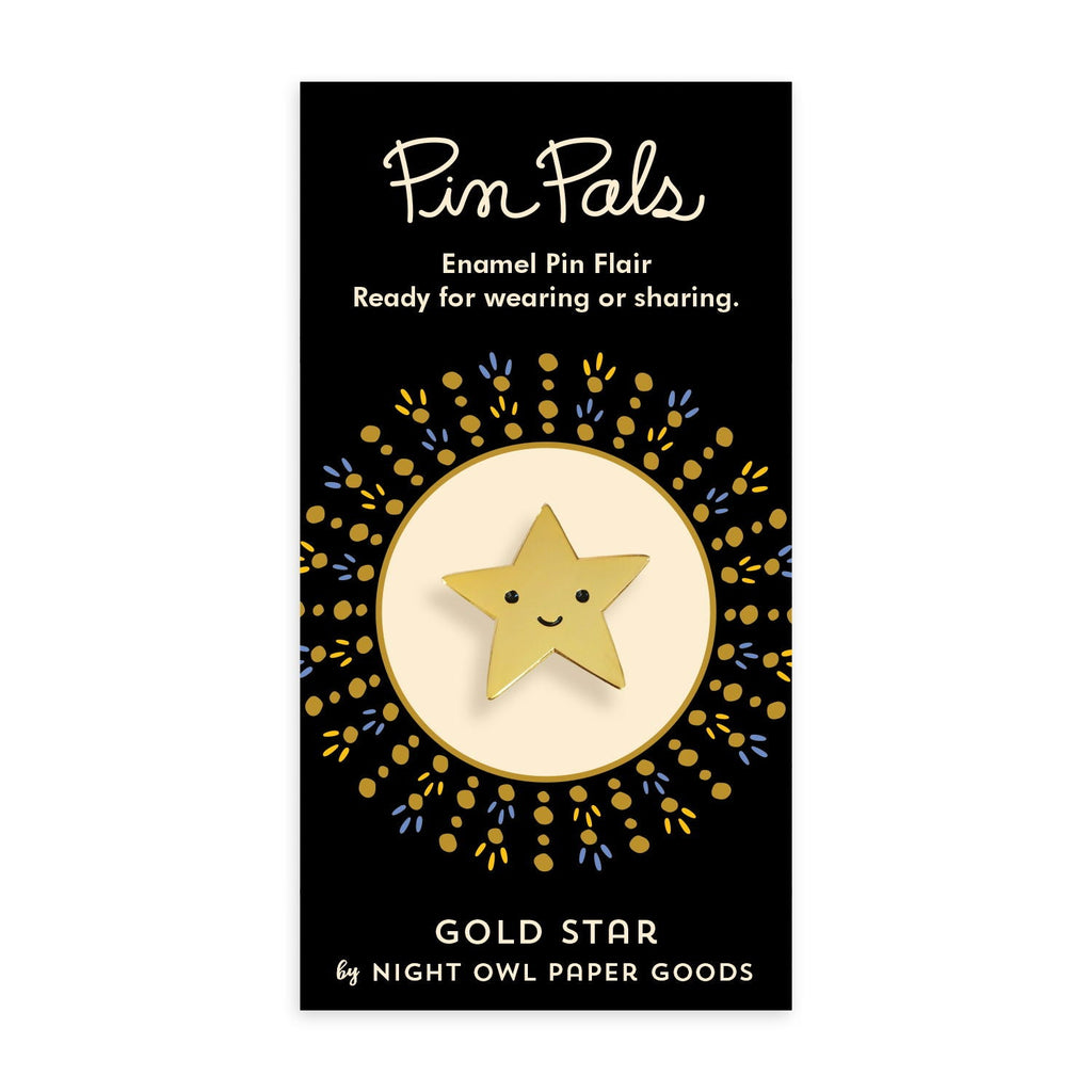 Gold Star Enamel Pin