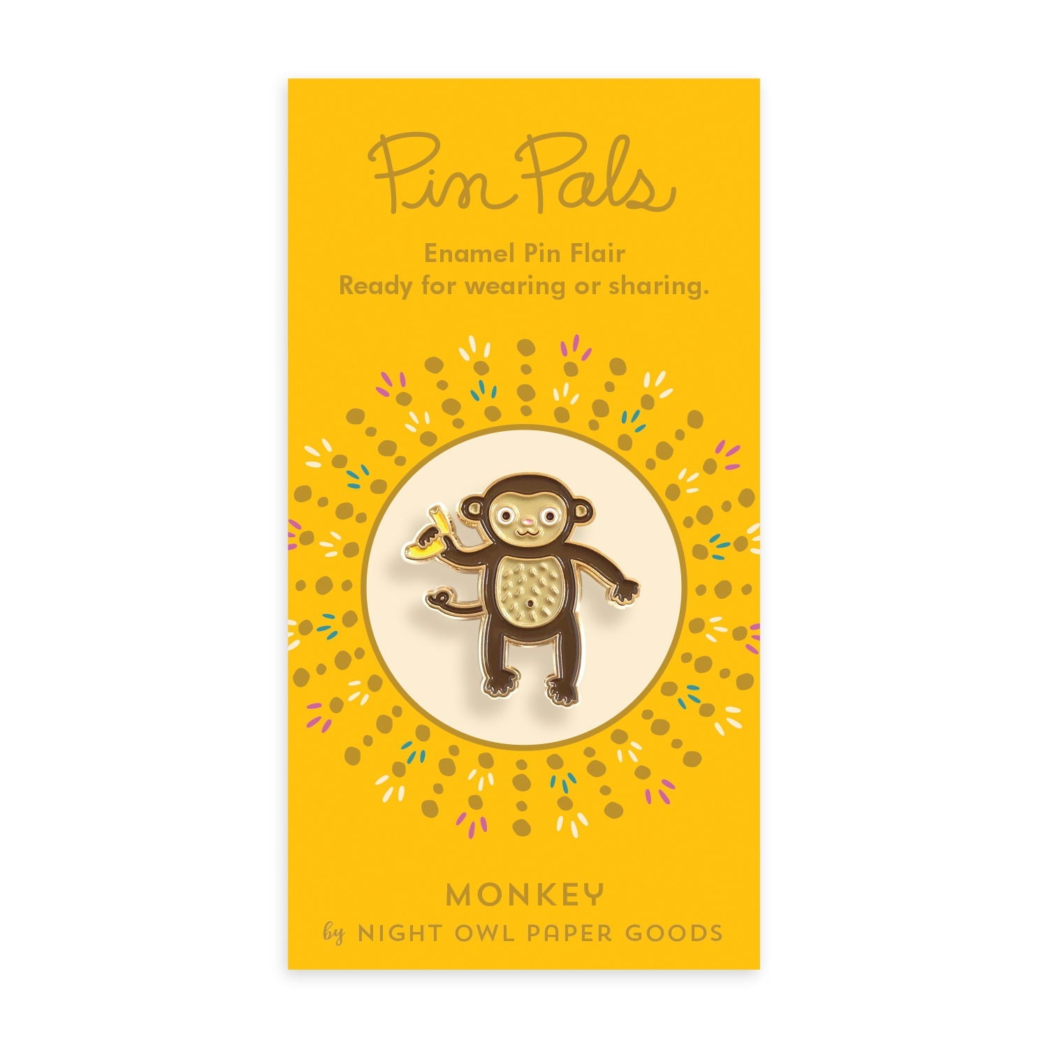 Monkey Enamel Pin