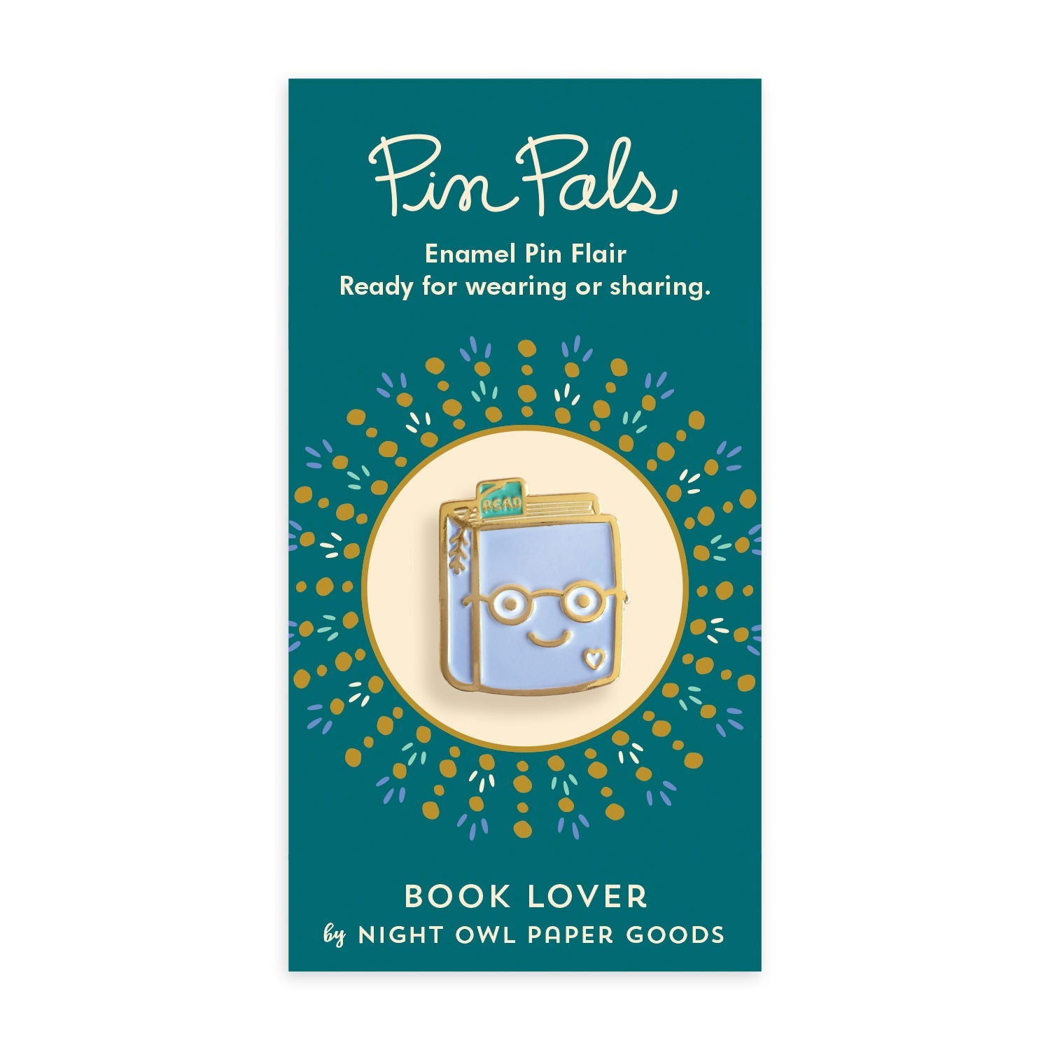 Book Lover Enamel Pin