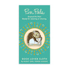 Book Lover Sloth Enamel Pin