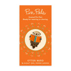 Otter Read Enamel Pin