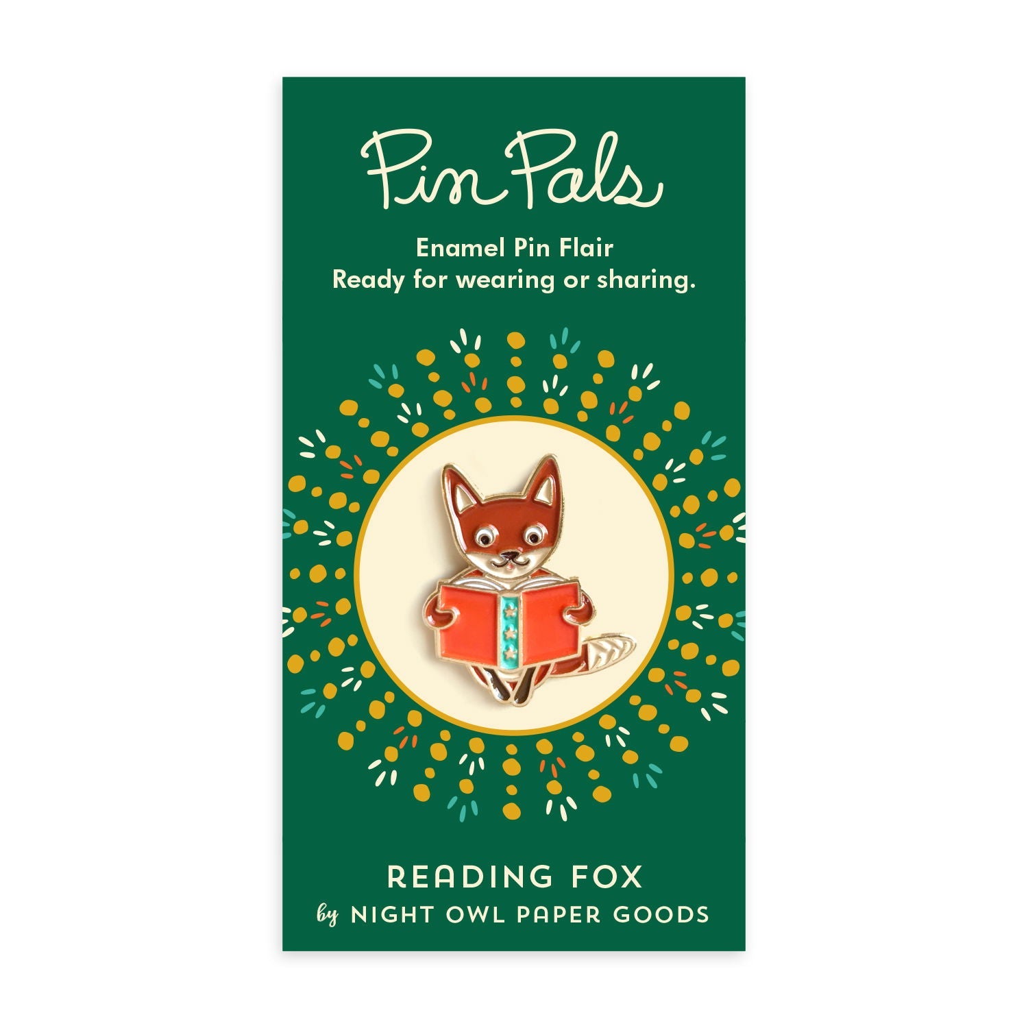 Reading Fox Enamel Pin