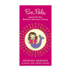 Reading Mermaid Enamel Pin