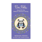 Reading Panda Enamel Pin