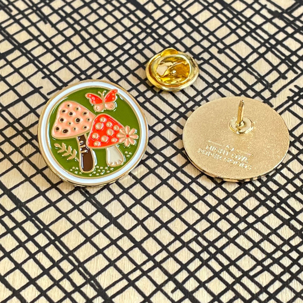 Mushrooms Enamel Pin