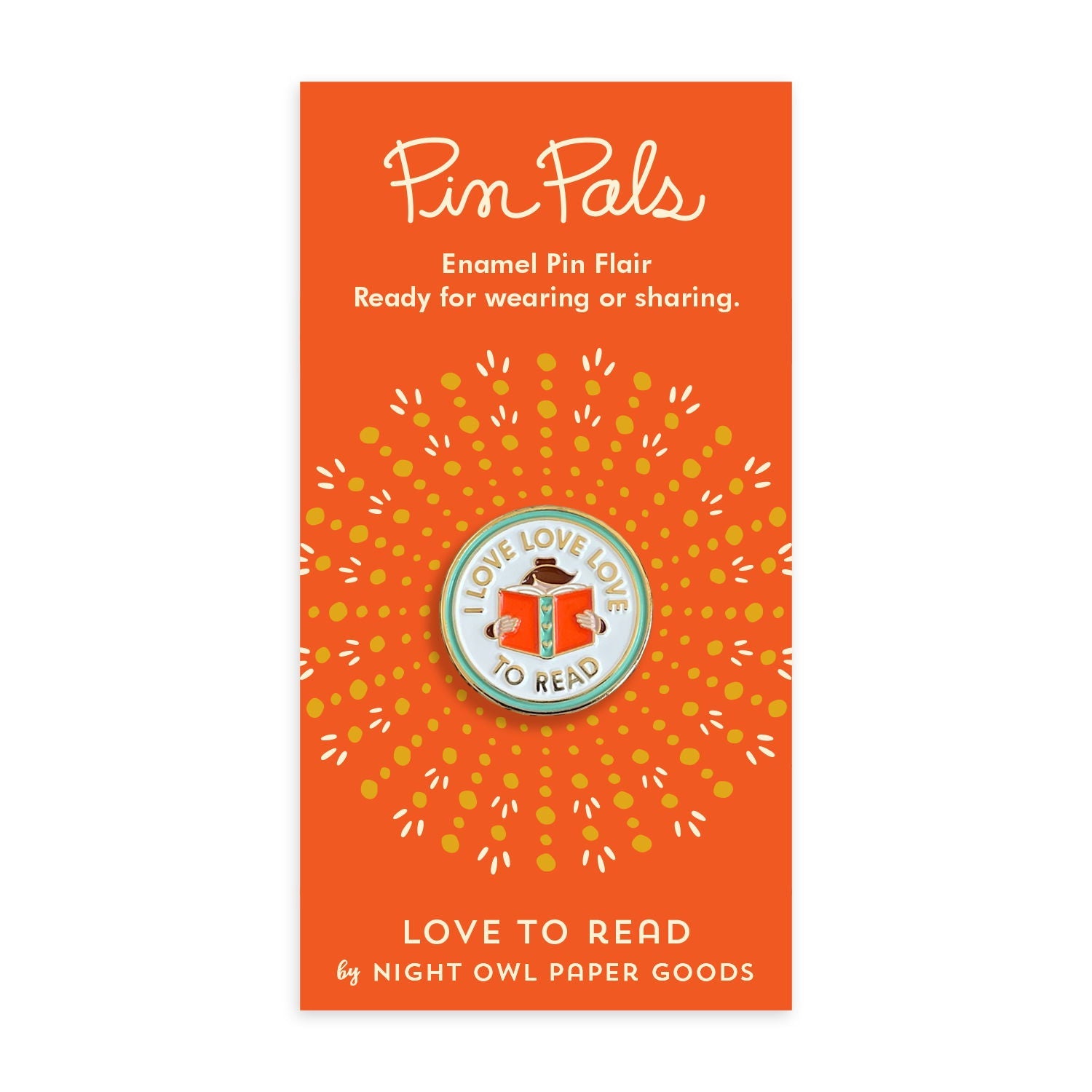 Love to Read Enamel Pin