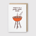 Grillin' Chillin' Dad Greeting Card