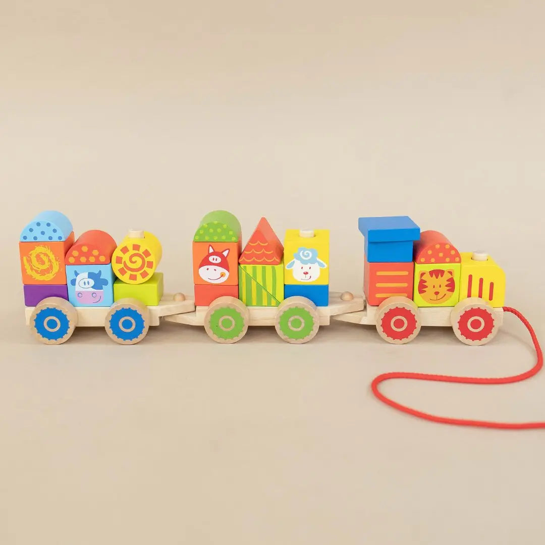 Farm Wooden Stacking Train