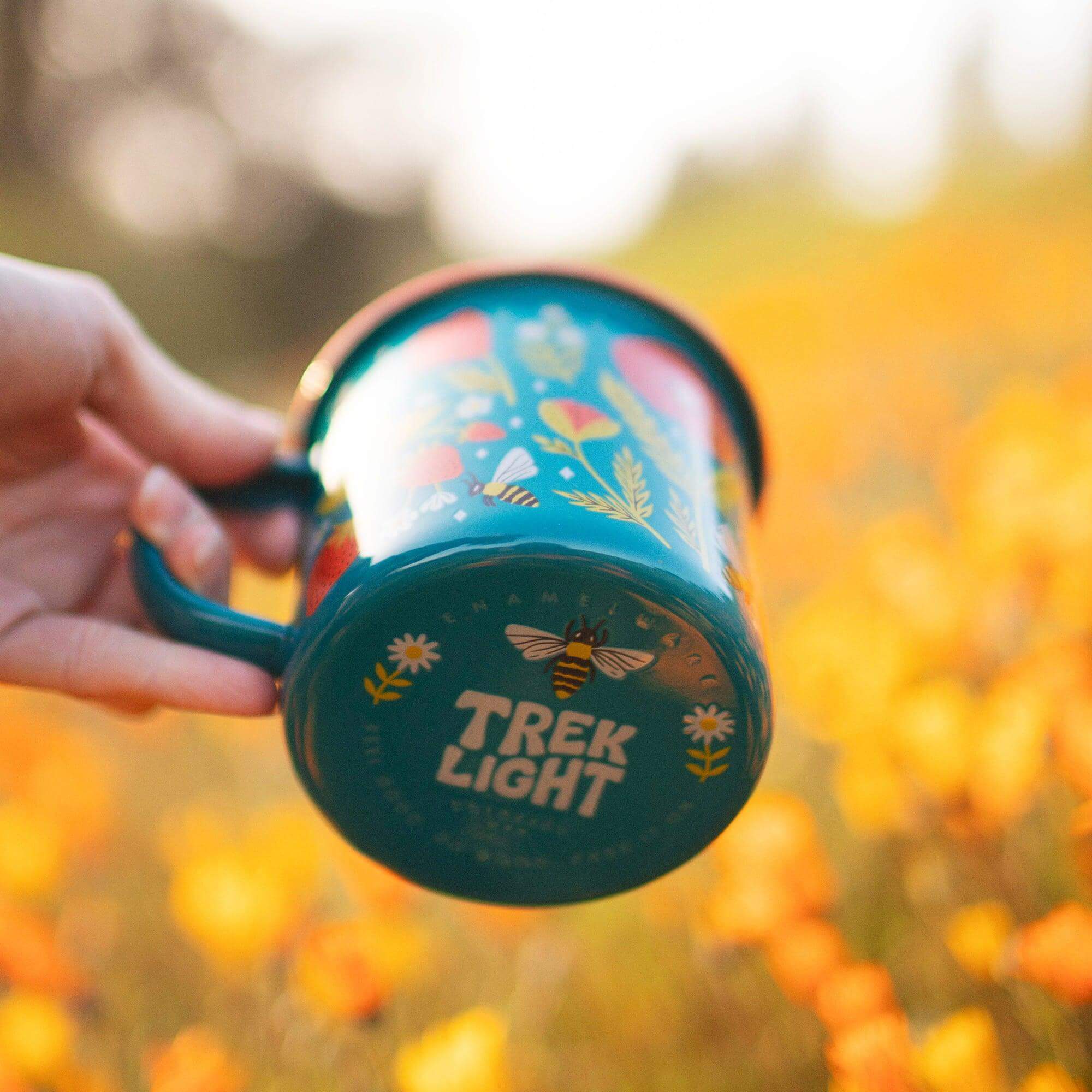 Garden Buzz Enamel Mug 16oz