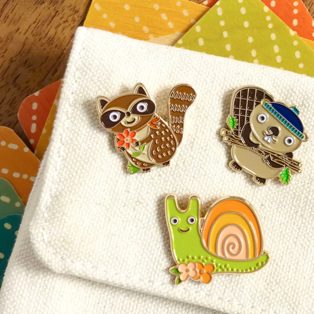 Raccoon Enamel Pin