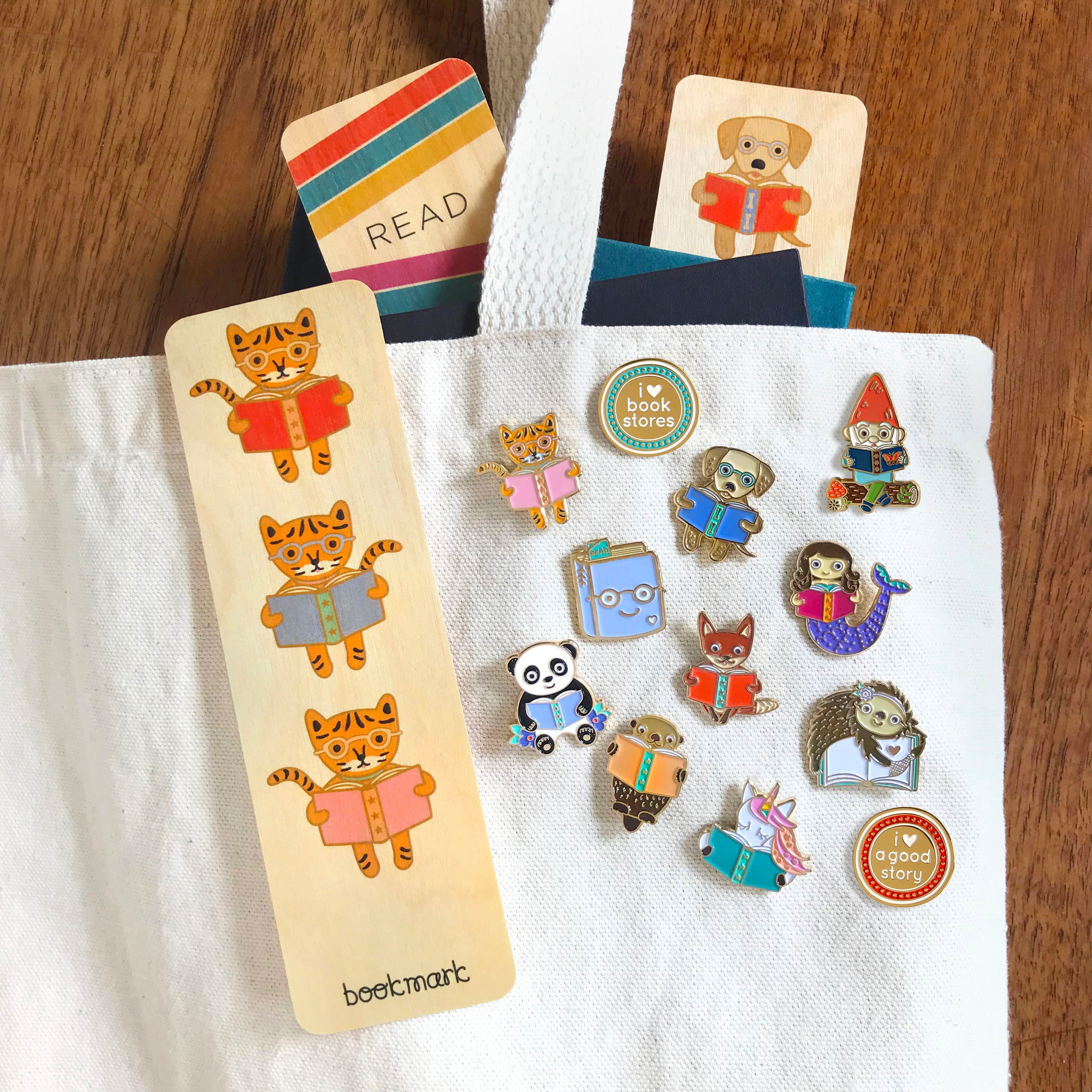 Book Lover Enamel Pin