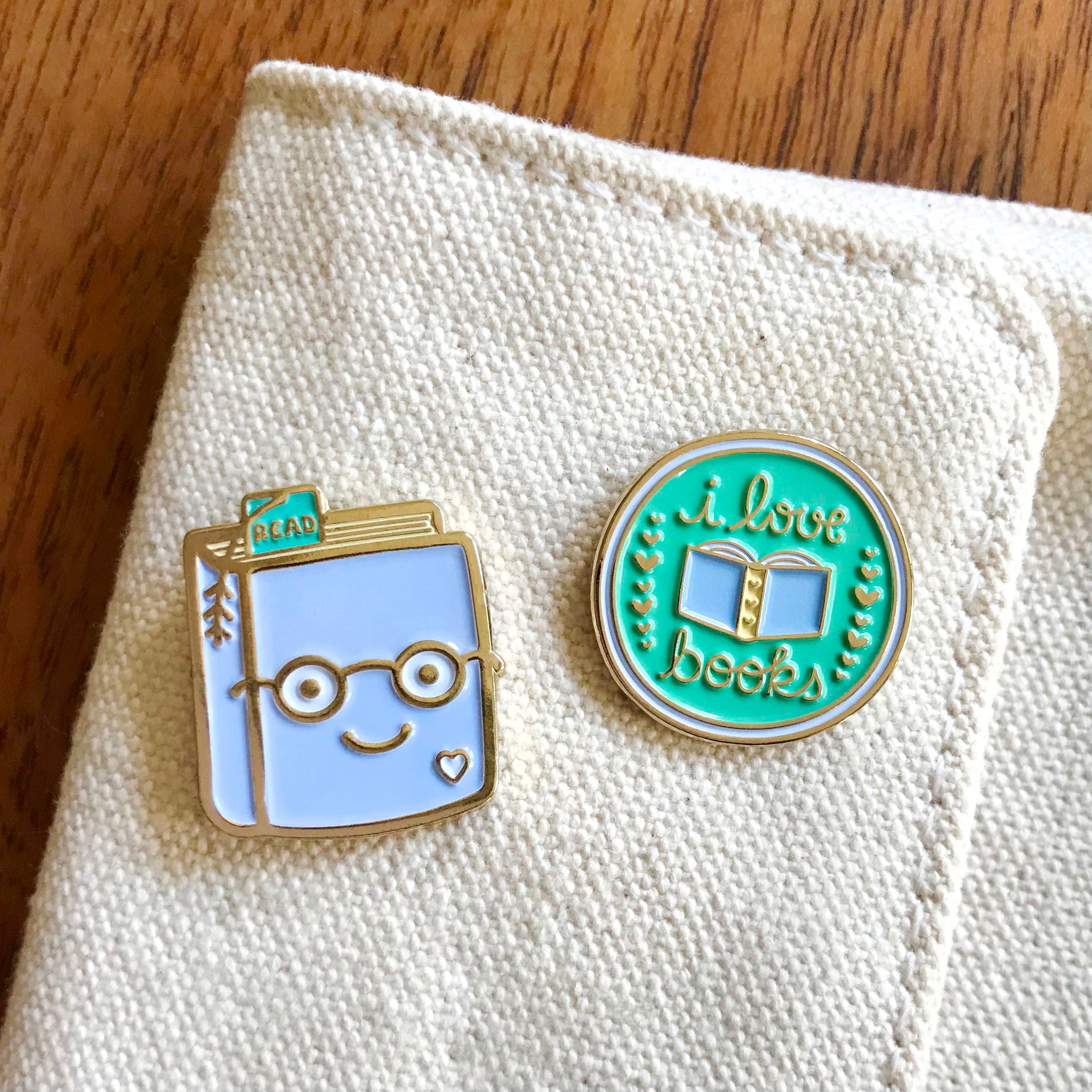Love Books Enamel Pin