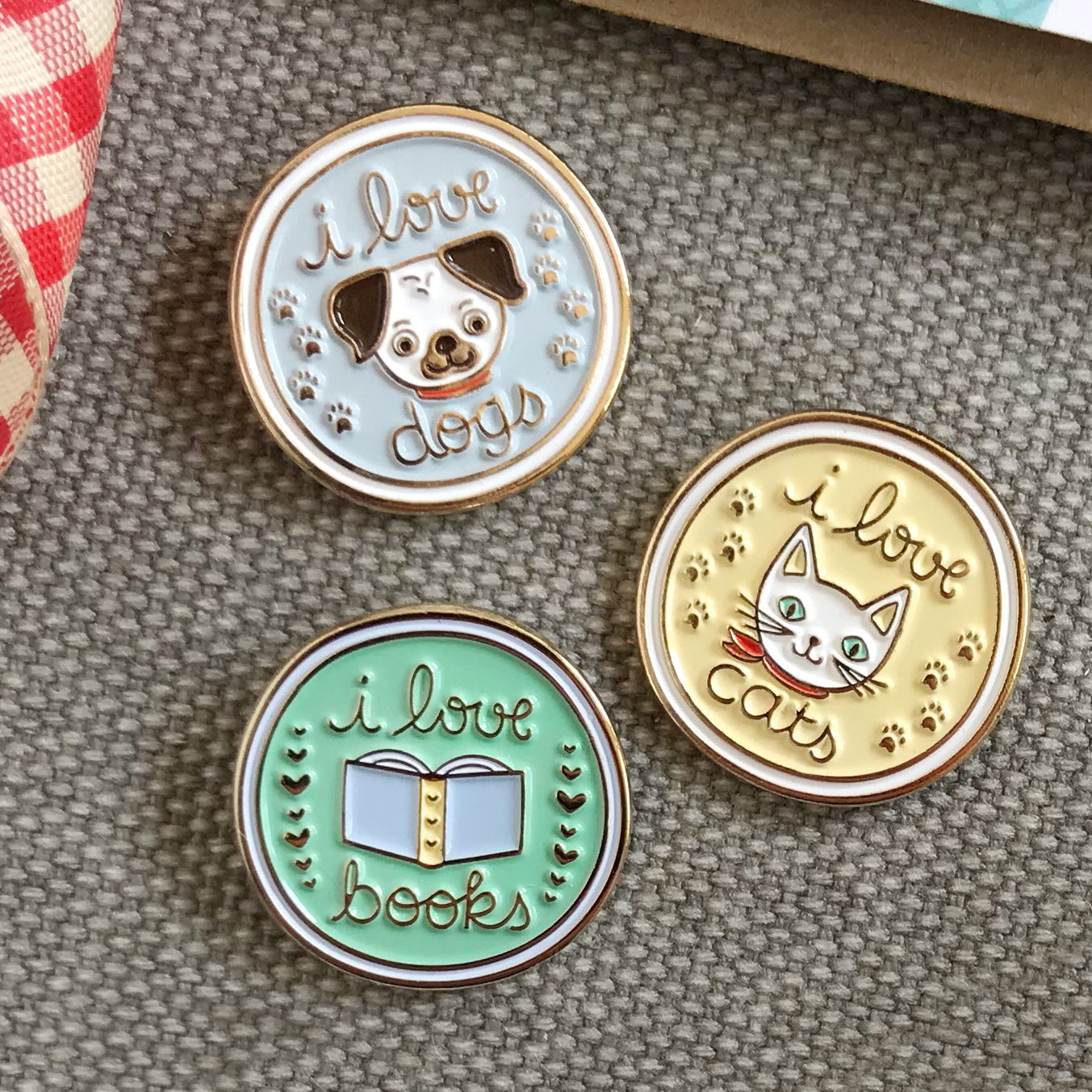 Love Books Enamel Pin