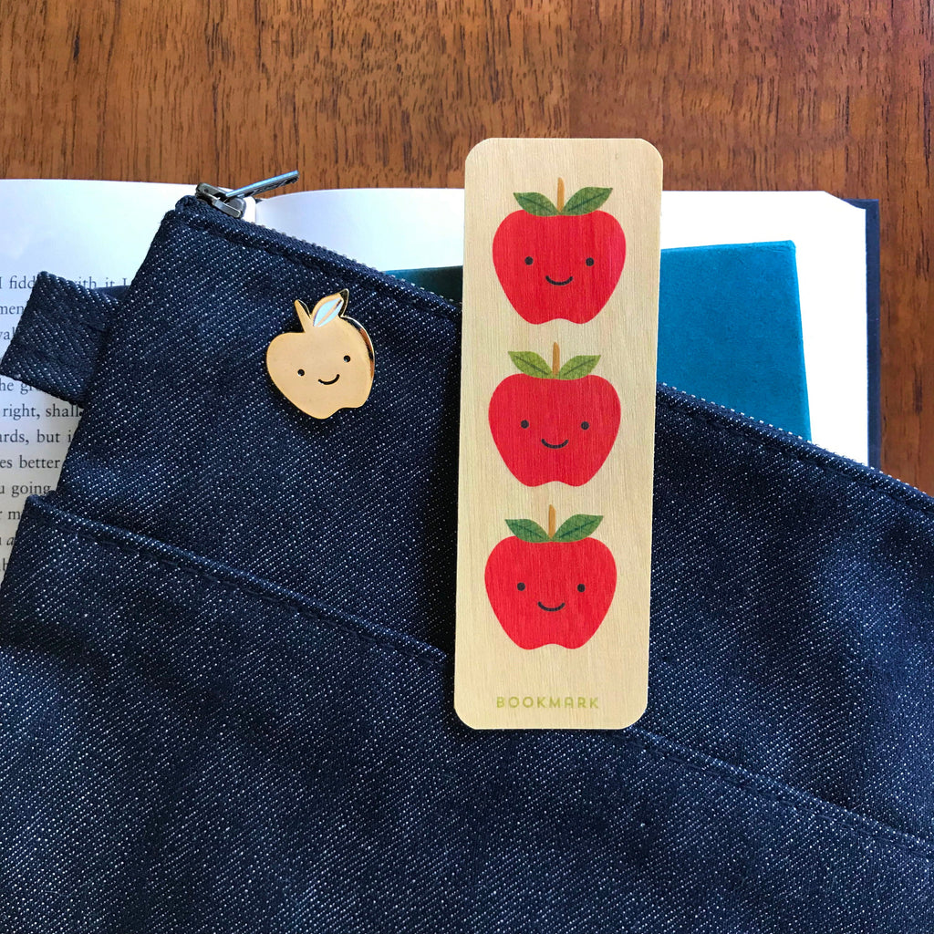 Golden Apple Enamel Pin