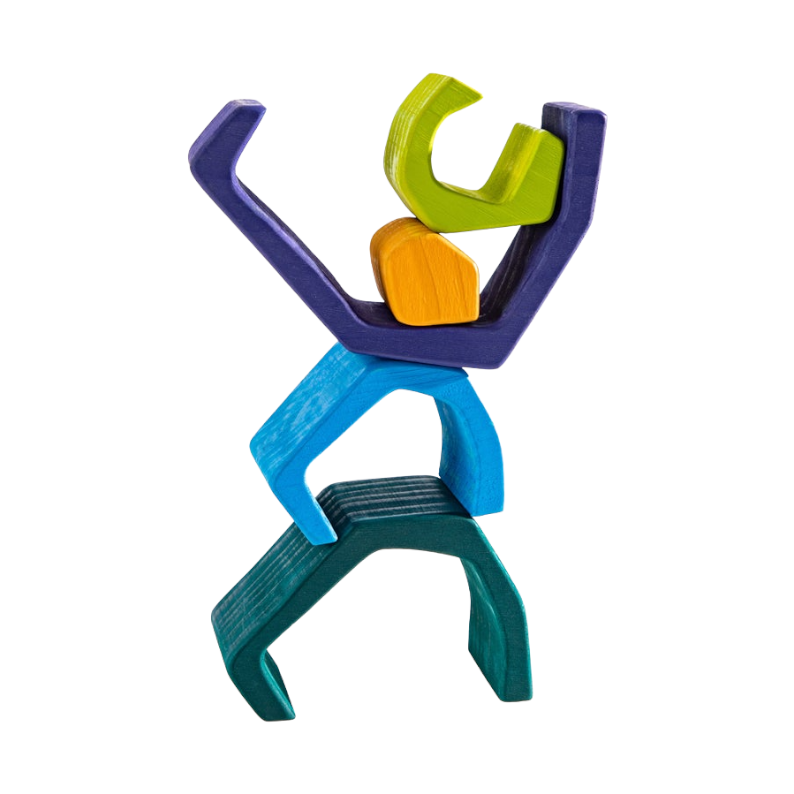 5 Pcs Stone Caves Stacking Blocks