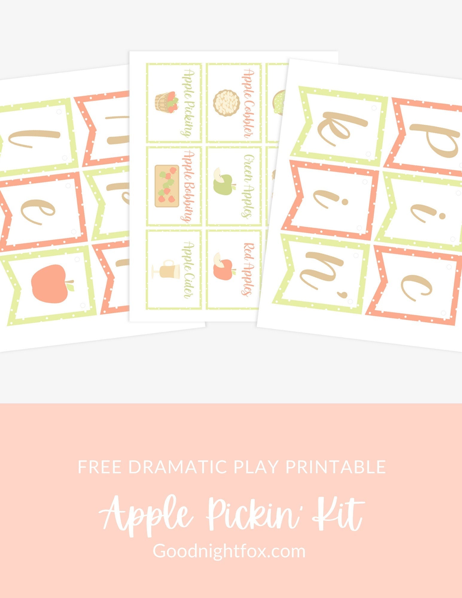 Apple Orchard Dramatic Play Printables
