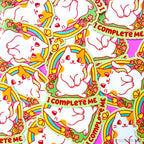 Self Love Cat Vinyl Sticker - I Complete Me