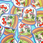 Mushroom Terrarium Vinyl Sticker