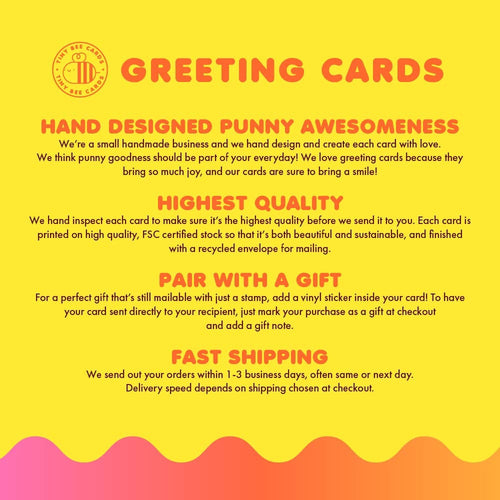 Bananas Thank You Card "Thanks a Bunch!"