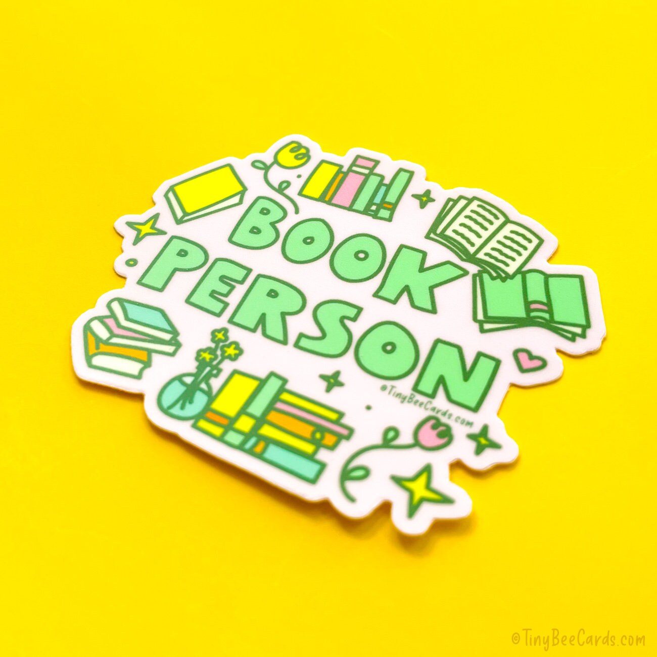 Book Person Vinyl Sticker