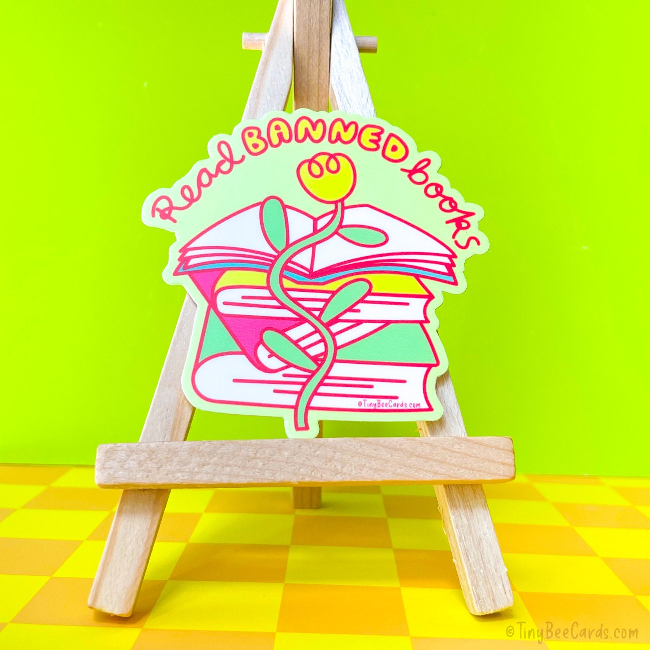 Read Banned Books Vinyl Sticker