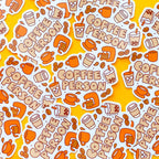 Coffee Person Vinyl Sticker