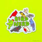 Bird Nerd Bird Watcher Vinyl Sticker