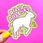 Dilly Dallyer Lamb Vinyl Sticker
