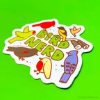 Bird Nerd Bird Watcher Vinyl Sticker