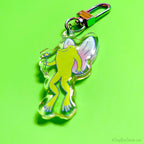Fairy Frog Glitter Whimsical Acrylic Keychain