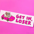 Get In Loser Trash Animals Vinyl Bumper Sticker