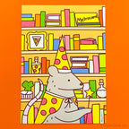 Magical Pizza Rat Cute Art Print
