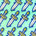 Medieval Bunny Dagger Knife Vinyl Sticker