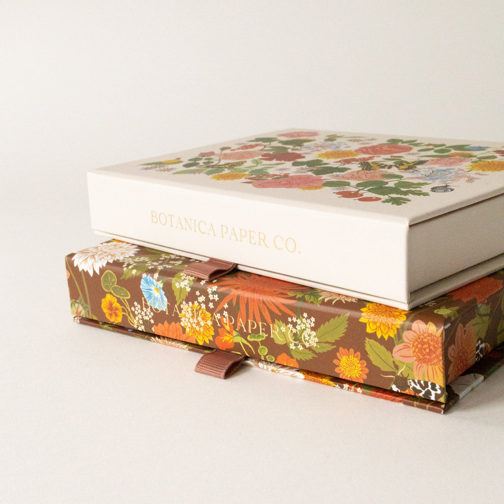 RUSSET KEEPSAKE CARD BOX OF 10