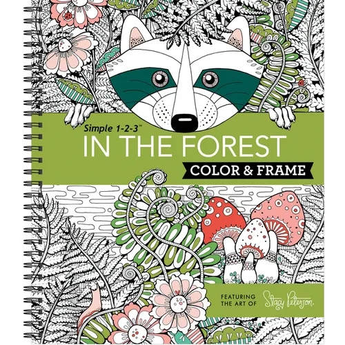 Color & Frame - In the Forest (Adult Coloring Book) - Spiral