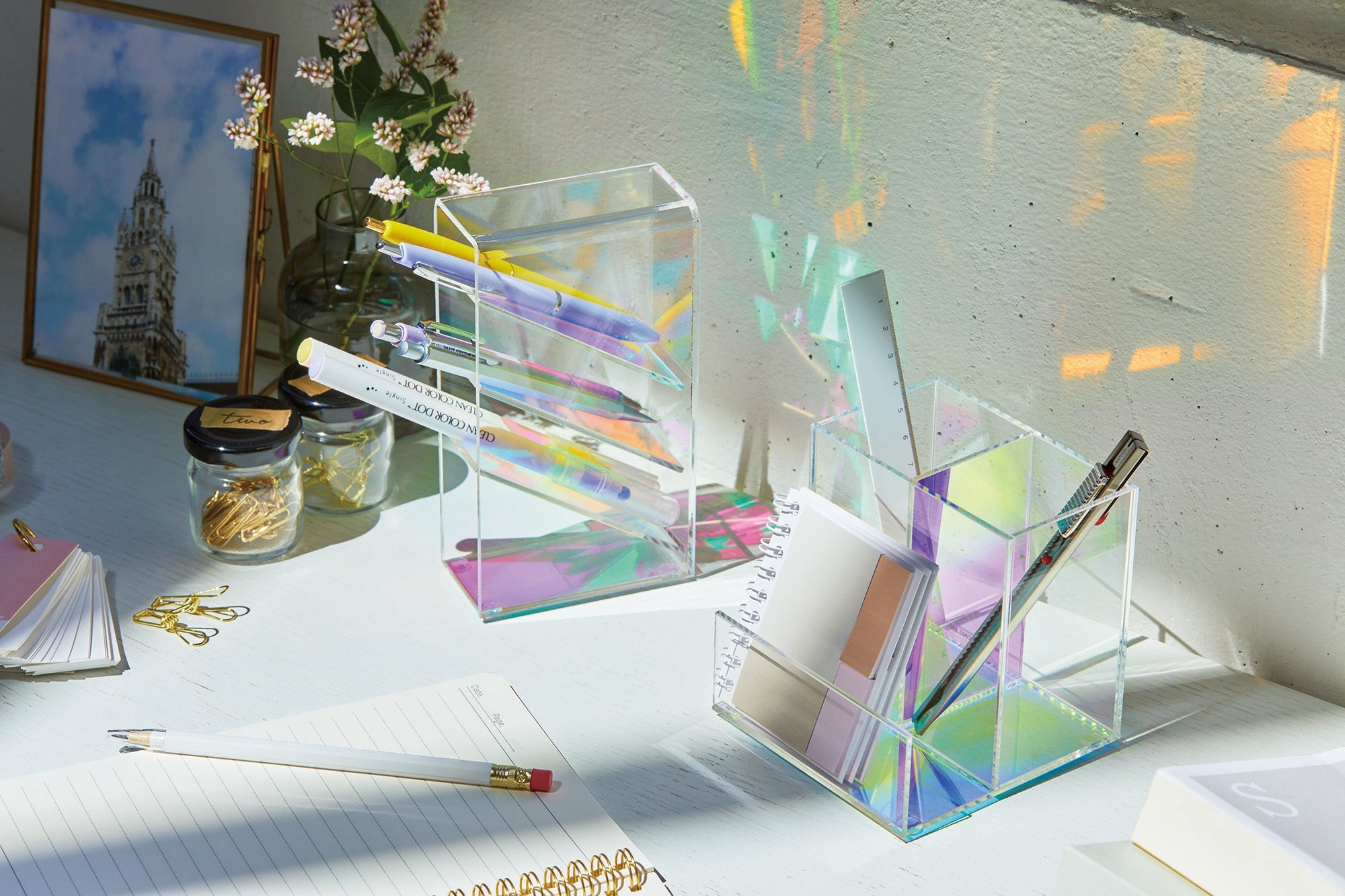 Lumillia Acrylic Desk Organizer