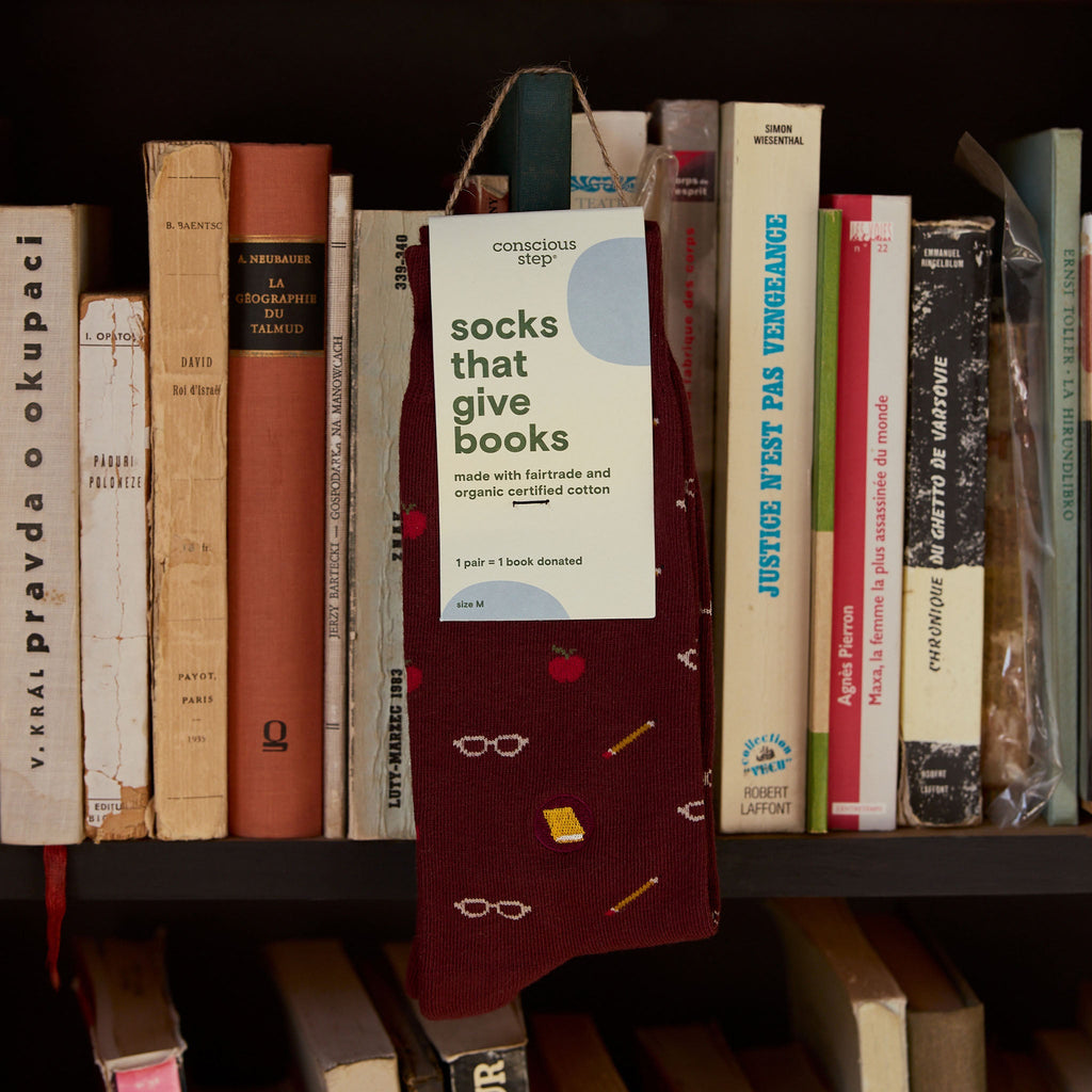 Socks that Give Books