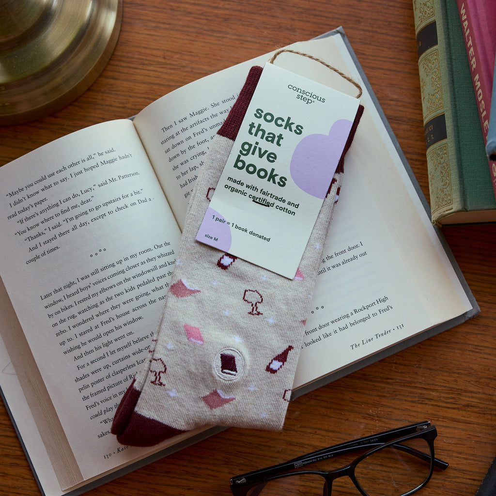 Socks that Give Books