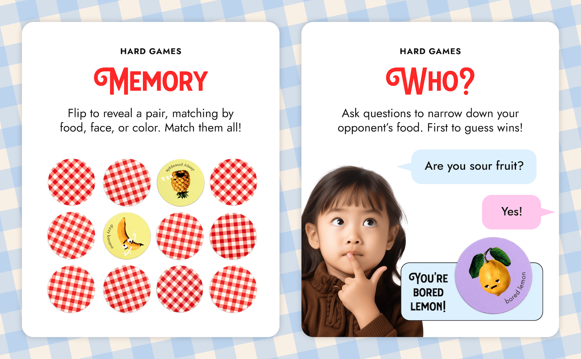 Moody Food Family Game Set