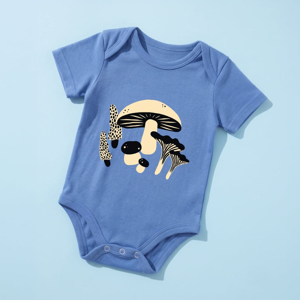 Mushroom Explorer Baby Bodysuit