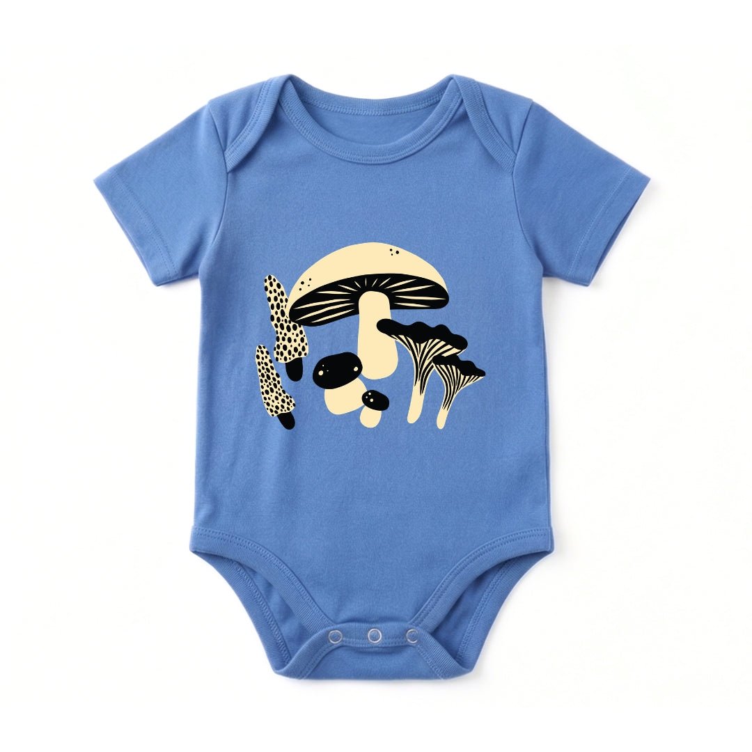 Mushroom Explorer Baby Bodysuit