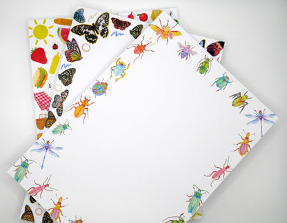 Artsy, Colorful Bugs & Insects 5x7" Notepad