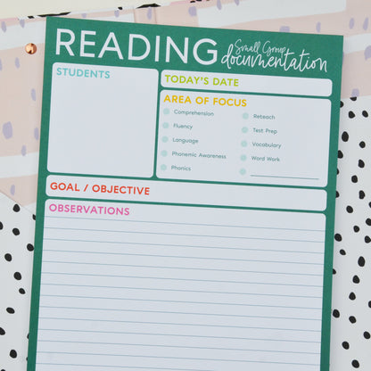 Notepad - Small Group READING Documentation