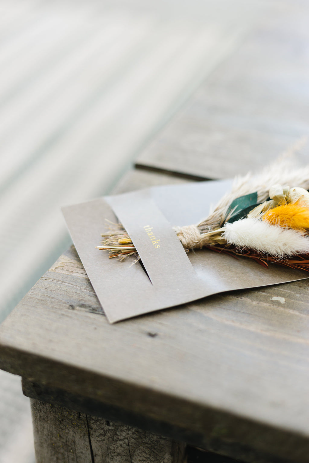 I Love You Mini Bouquet Card | Dried Flower Greeting Card